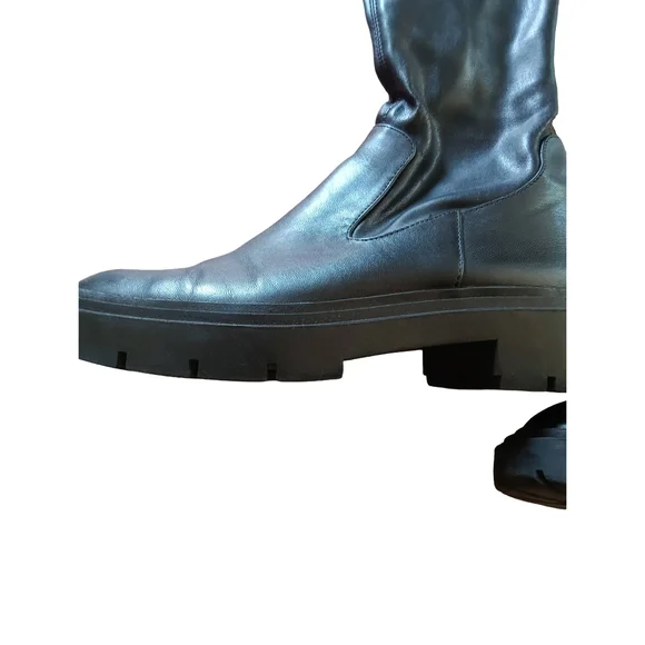 Zara Black Over the Knee Boots - Picture 6 of 7